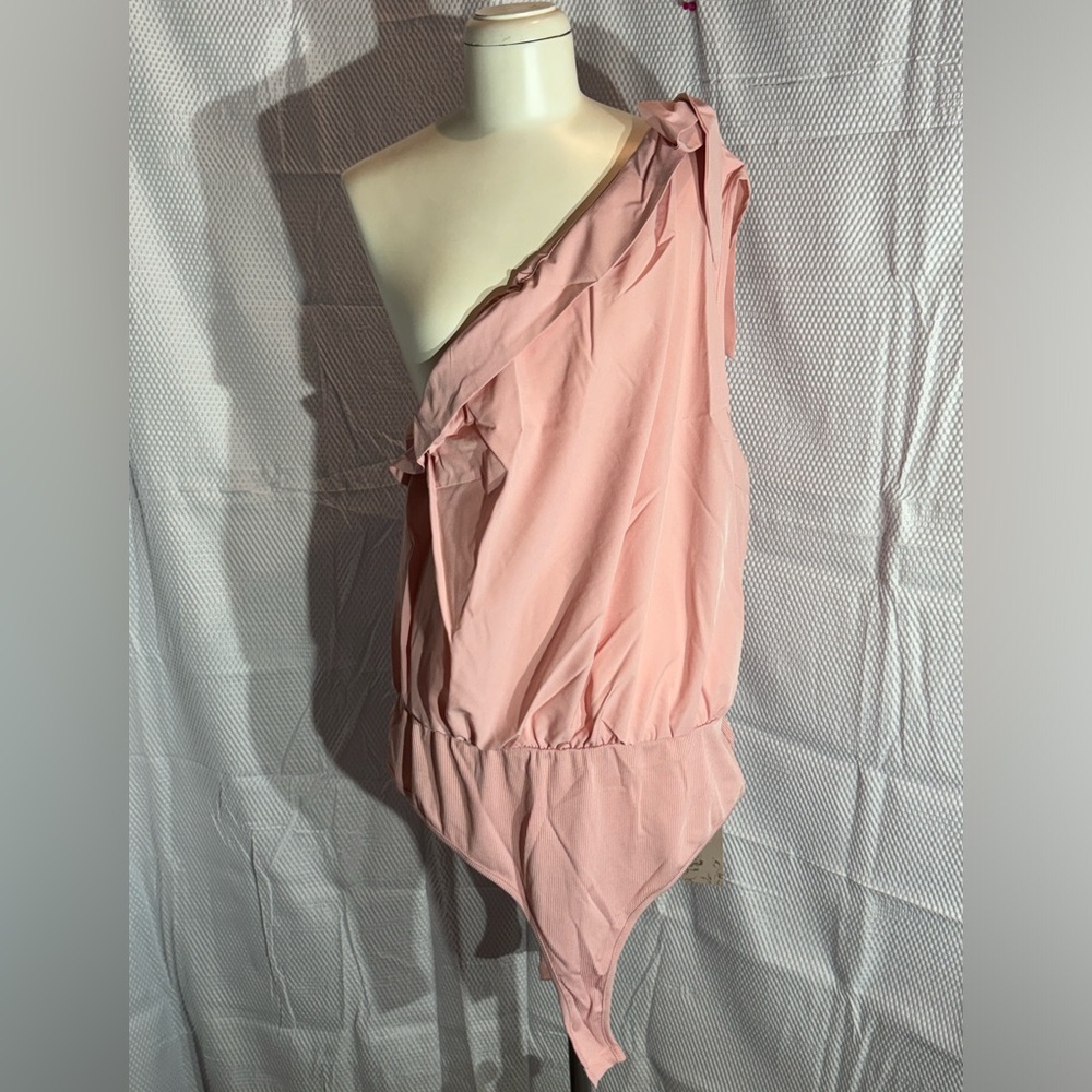 Emery rose from SHEIN plus size pink bodysuit